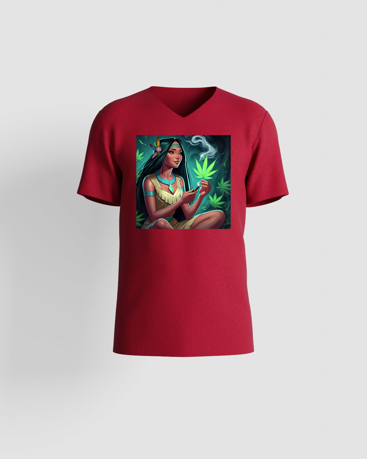 Weedcraft T-shirt, customizable, 100% cotton, unisex, Redproduct image