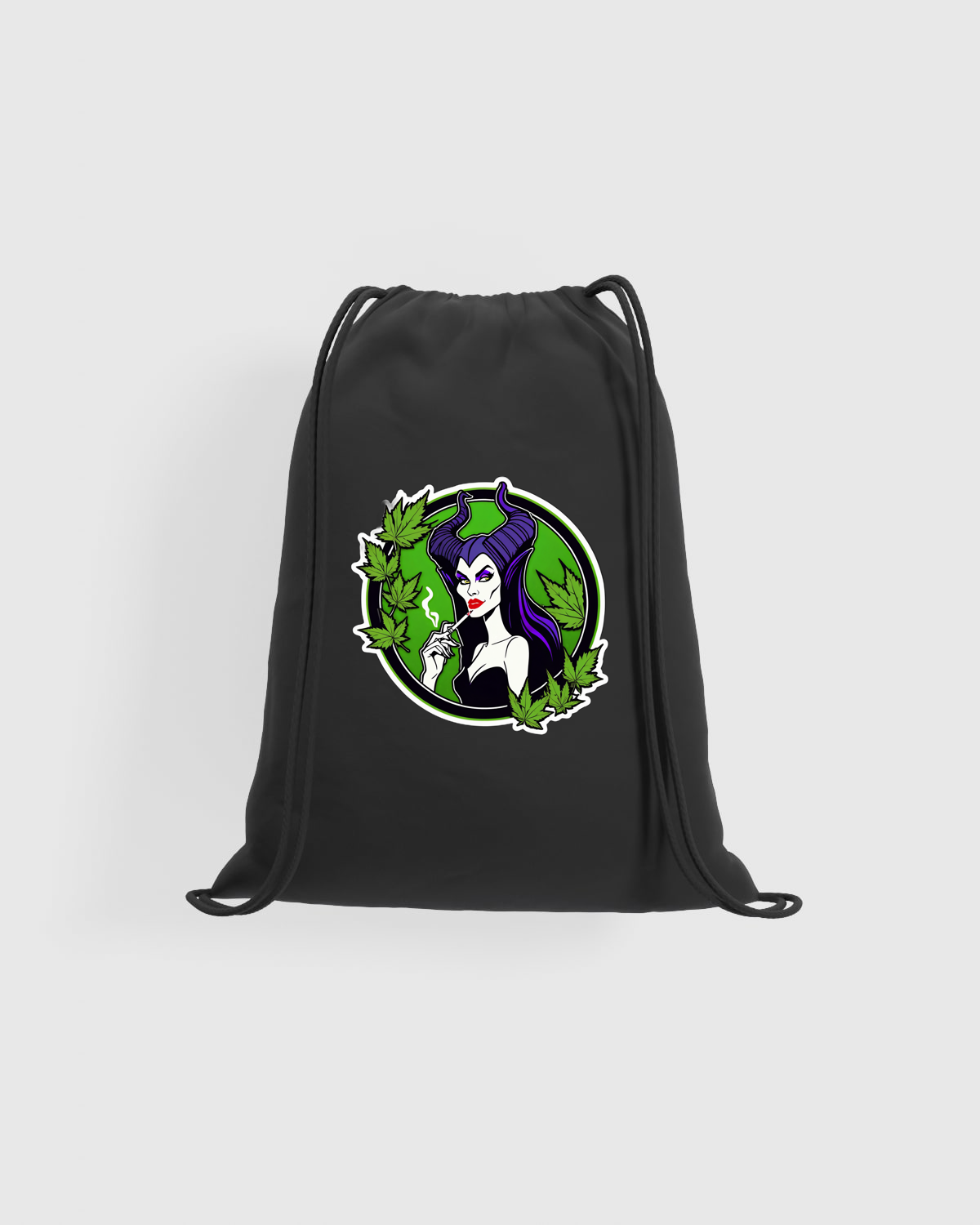 Weedcraft Green Drawstring Bag: Cannabis Princessproduct image