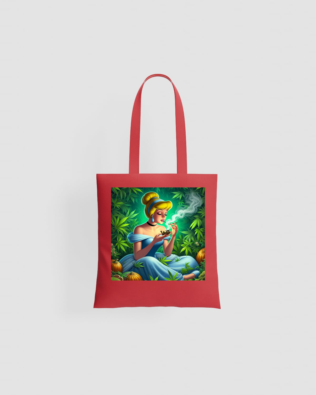 Weedcraft Tote bag, customizable, 100% cotton, unisex, Redproduct image