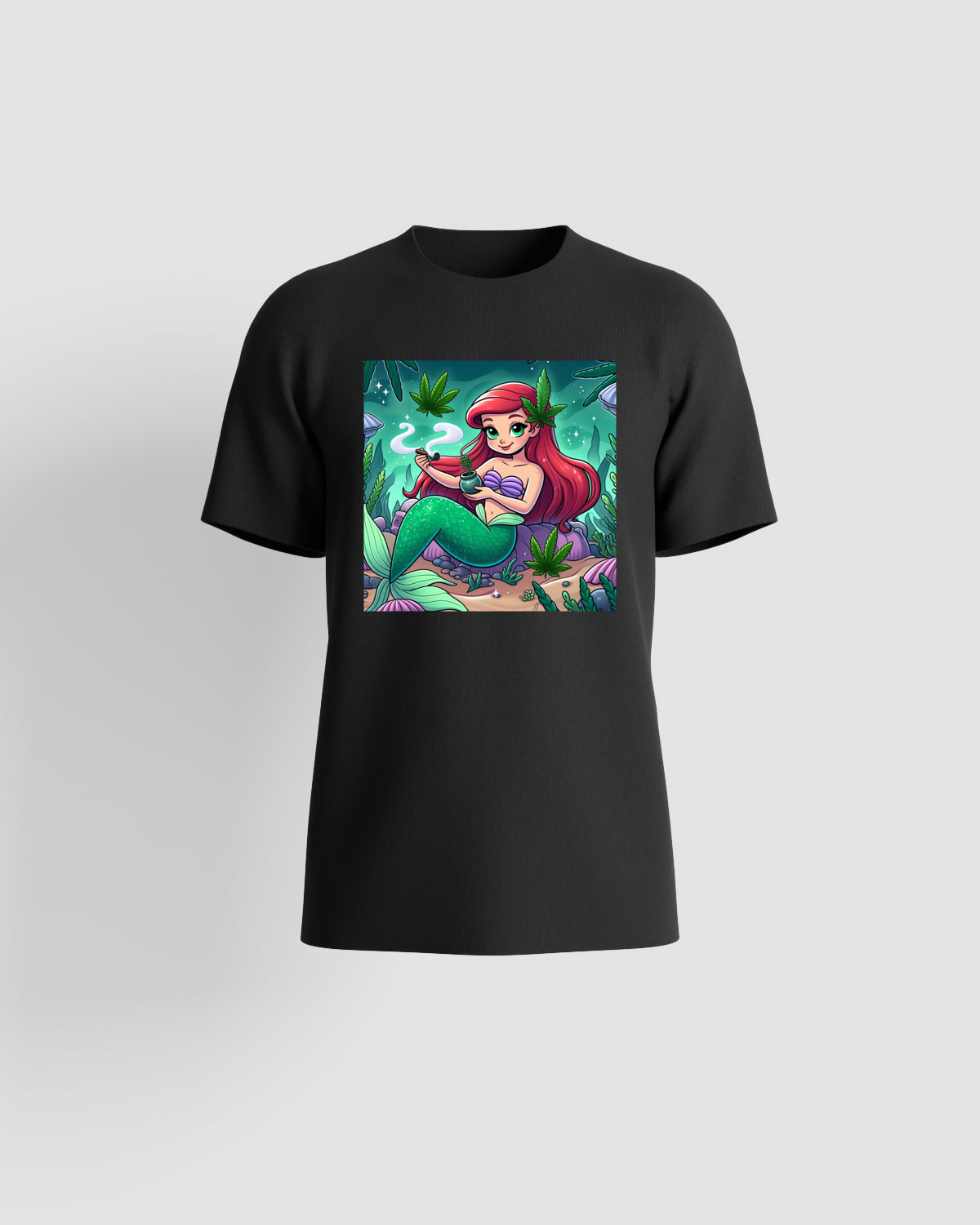 Weedcraft T-shirt, customizable, 100% cotton, unisex, Blackproduct image