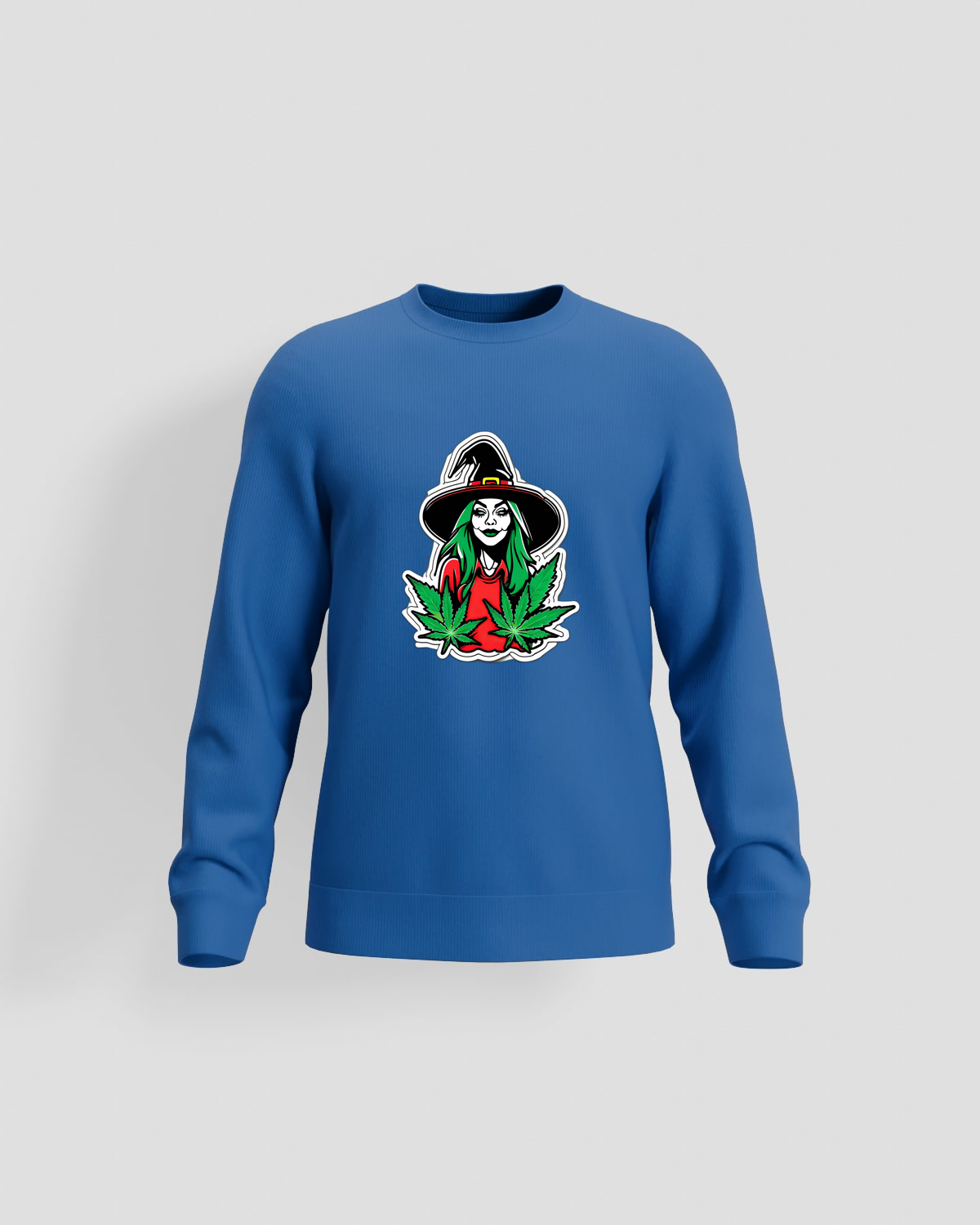 Weedcraft SWEATSHIRT Green Witch Marijuana Leafproduct image