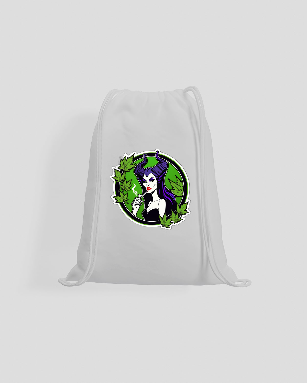 Weedcraft Green Cannabis Queen Drawstring Bagproduct image