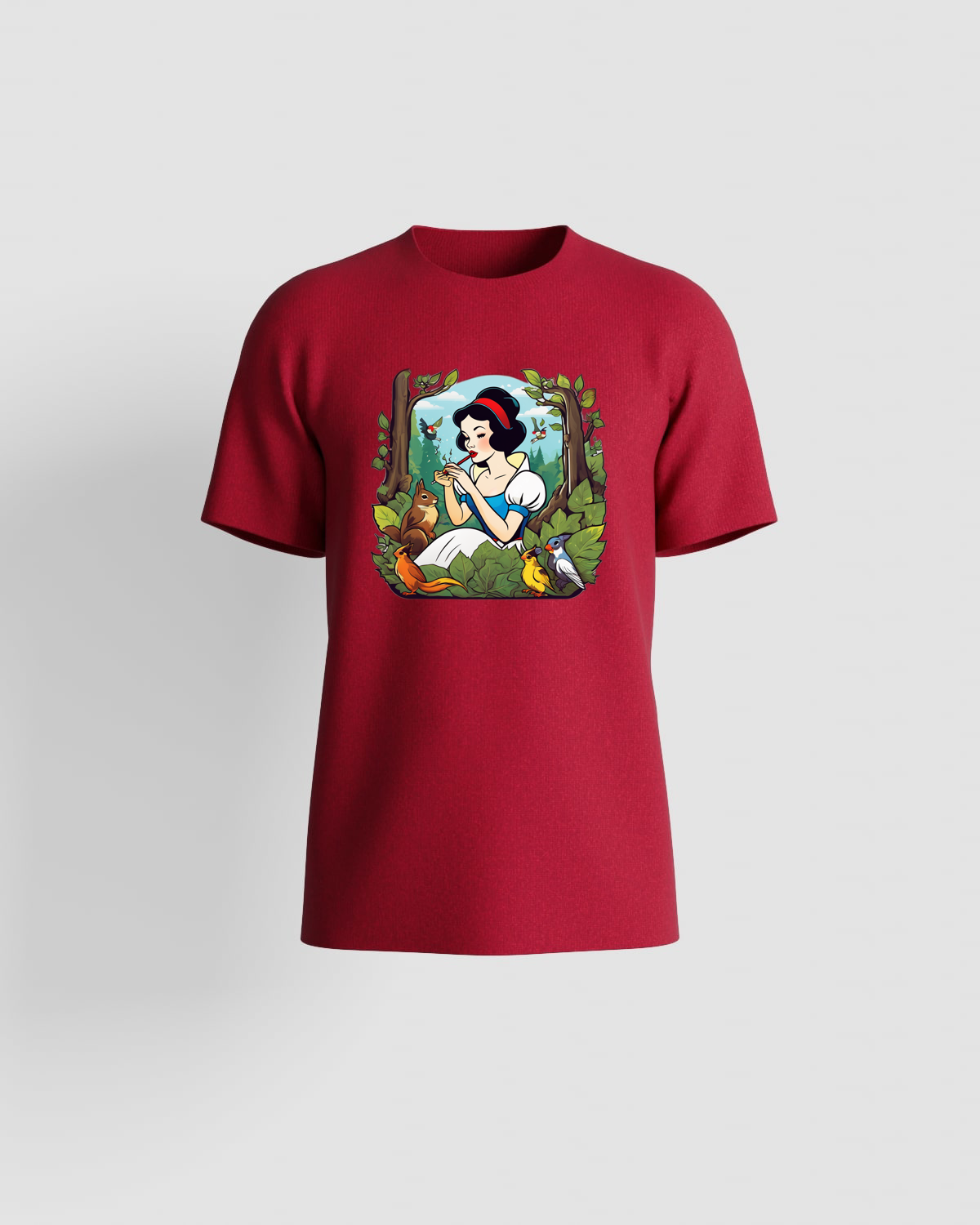 Weedcraft White T-Shirt Snow White Birdsproduct image
