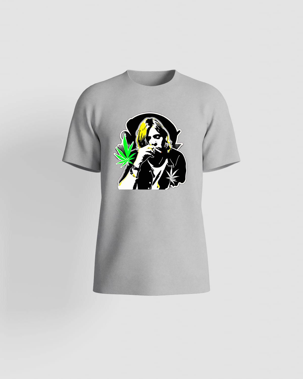 Weedcraft Black Grunge Marijuana T-Shirtproduct image