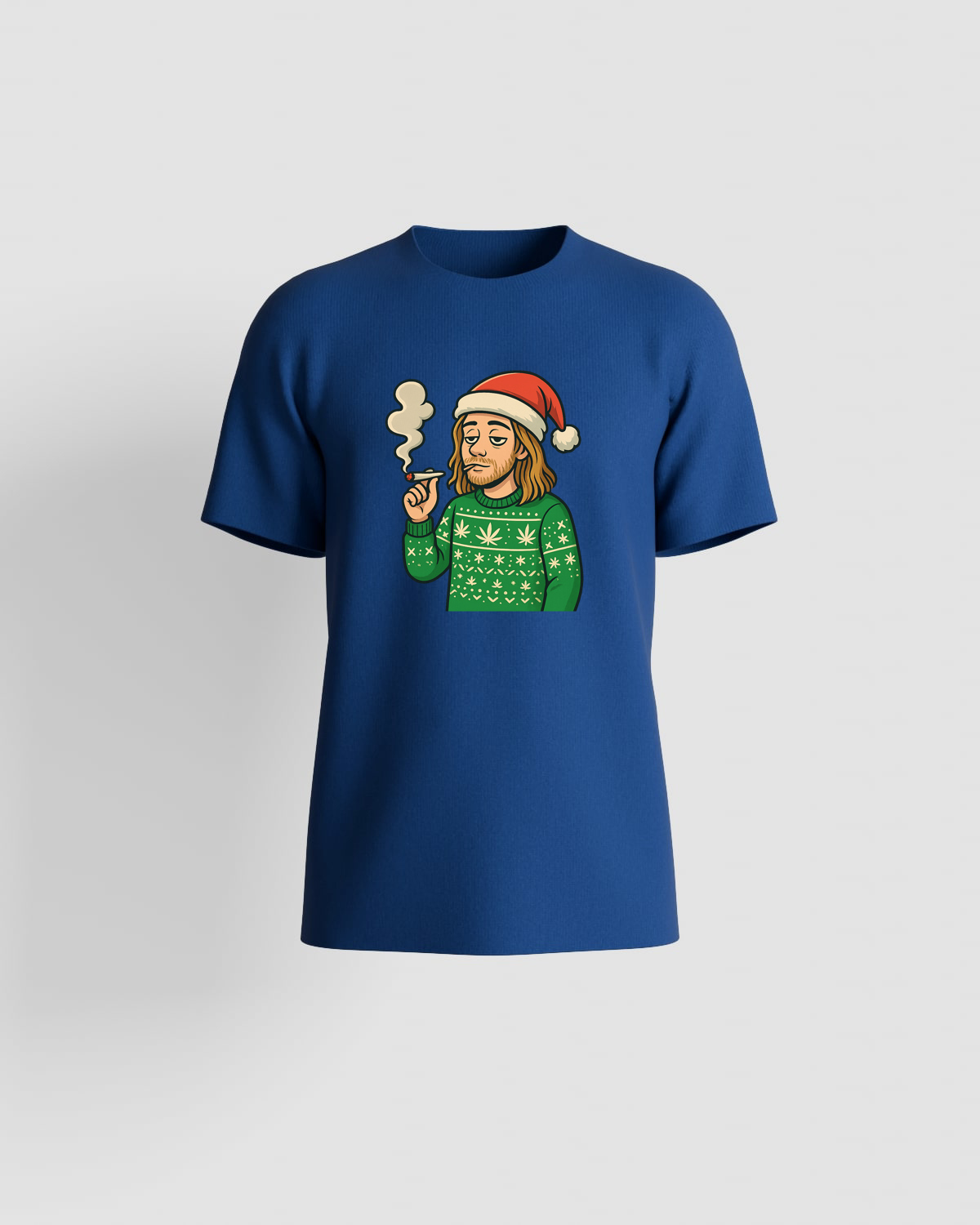 Weedcraft T-SHIRTS: Bearded Santa Smoking Christmasproduct image