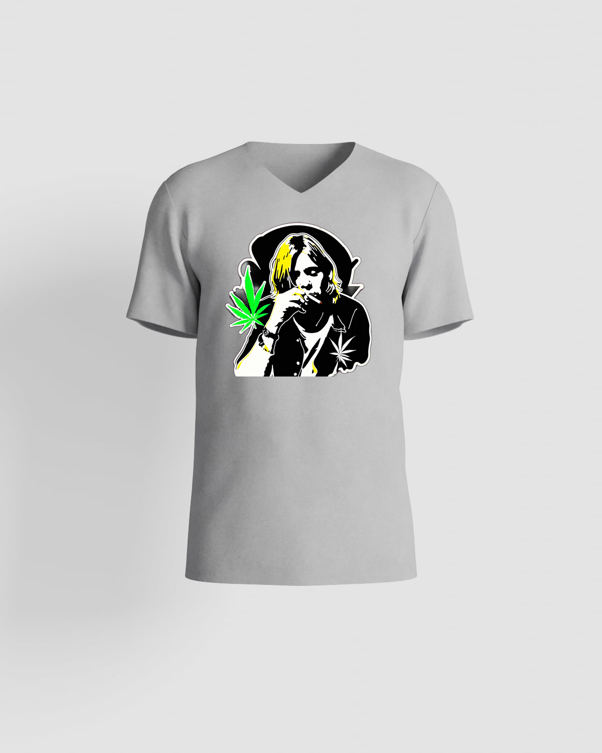Weedcraft Black Grunge Marijuana T-Shirtproduct image