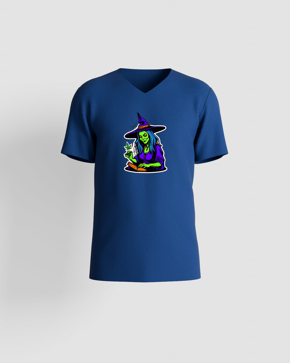 Weedcraft T-shirt: Green Witch Reading Book, Cannabis Princessproduct image