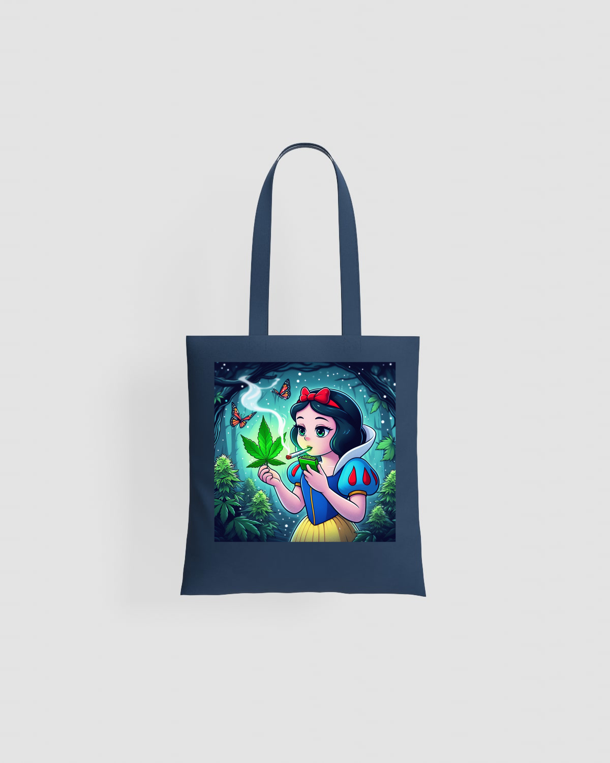 Weedcraft Tote bag, customizable, 100% cotton, unisex, Blueproduct image