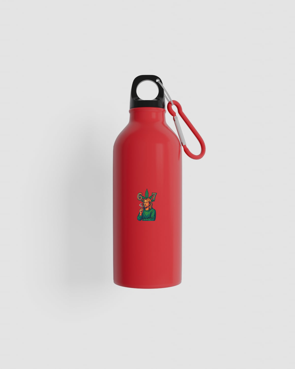 Weedcraft Green Grunge Weed Water Bottleproduct image