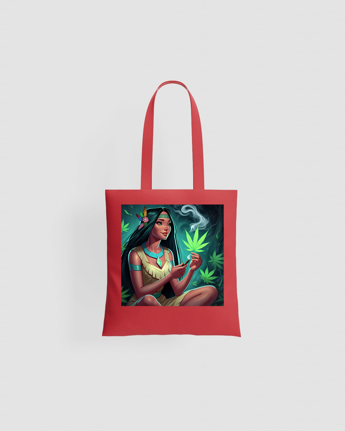 Weedcraft Tote bag, customizable, 100% cotton, unisex, Redproduct image