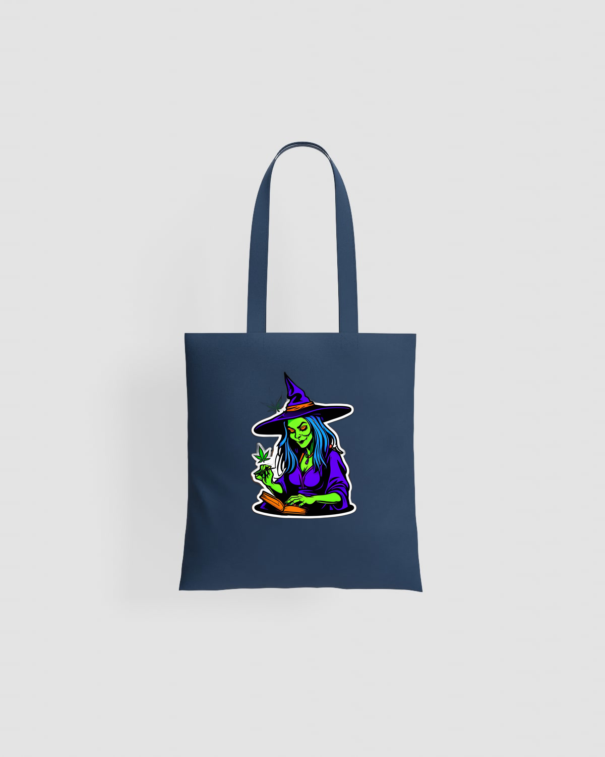 Weedcraft Witchy Green Cannabis Tote Bagproduct image