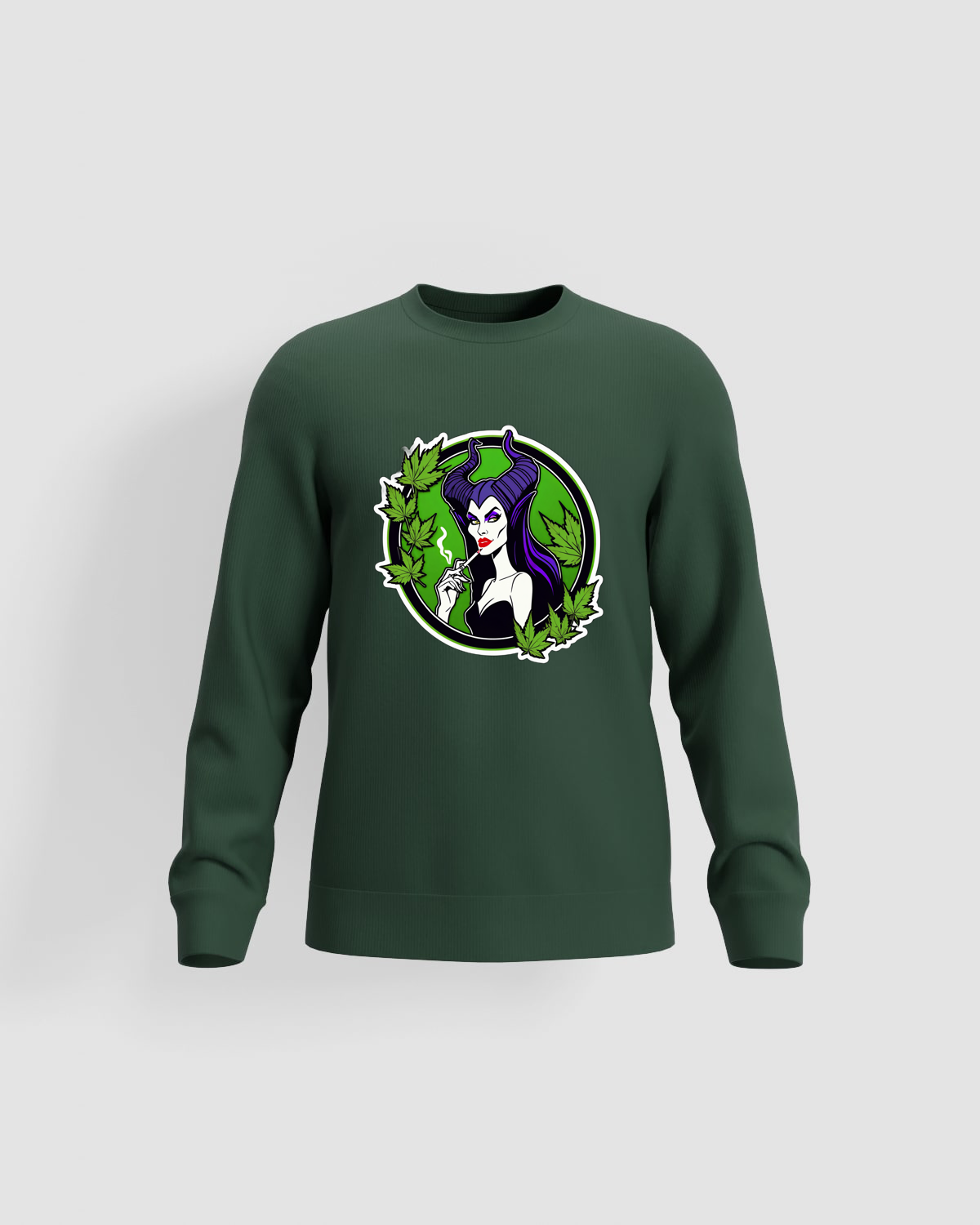 Weedcraft Green Sweatshirt: Cannabis Queenproduct image
