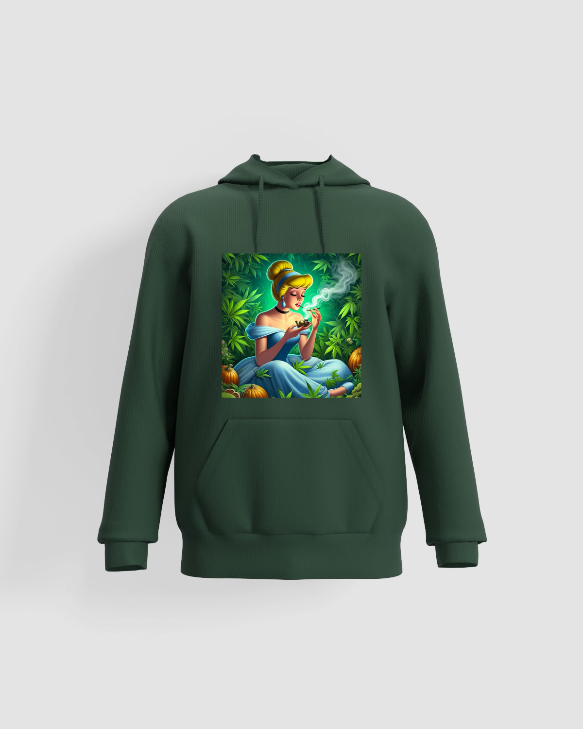 Weedcraft Hoodie, customizable, 80% cotton, Greenproduct image