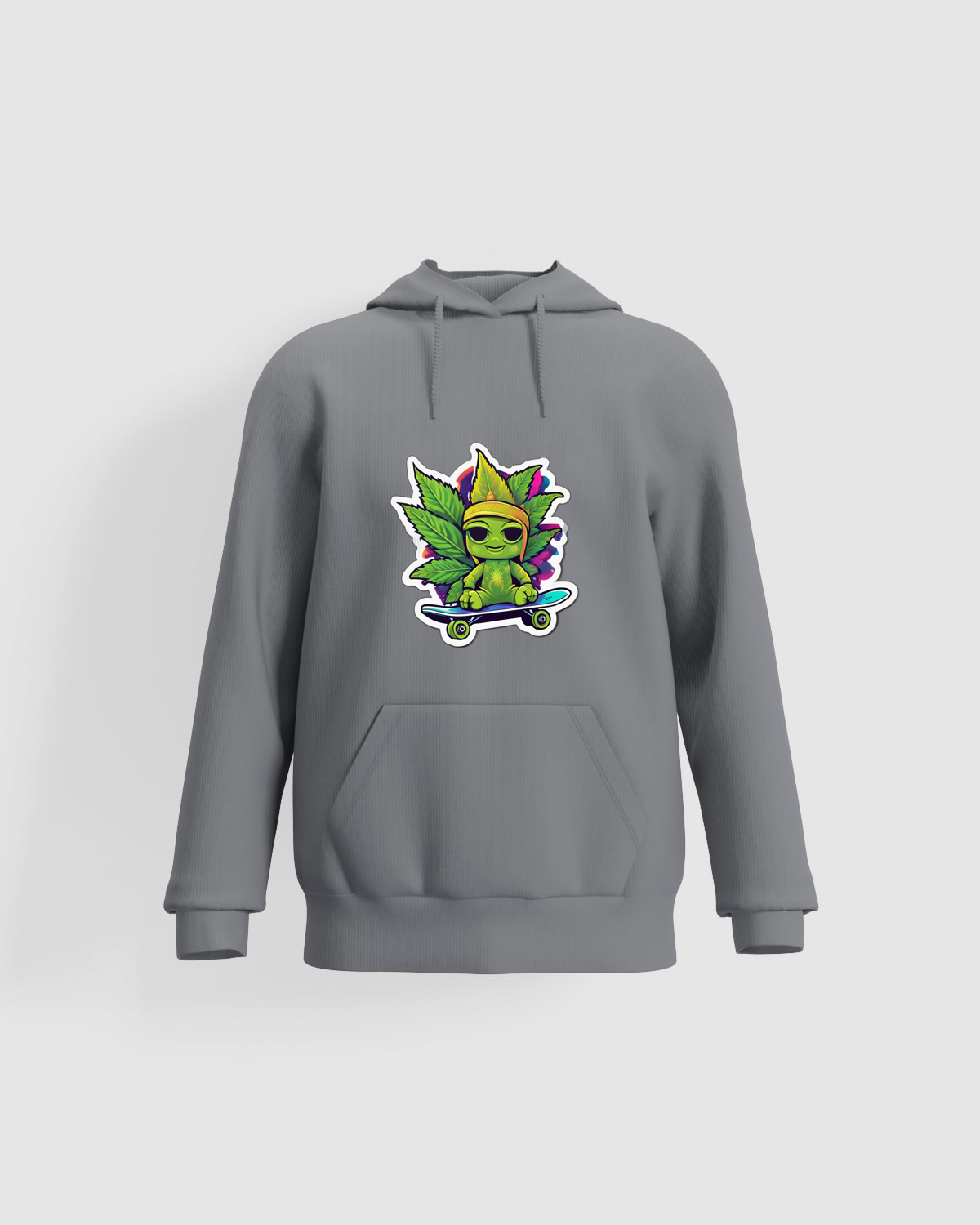 Weedcraft Green Skateboarder Sweatshirtproduct image