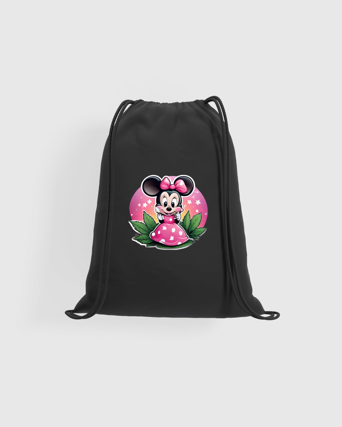 Weedcraft Pink Minnie Mouse Drawstring Bagproduct image