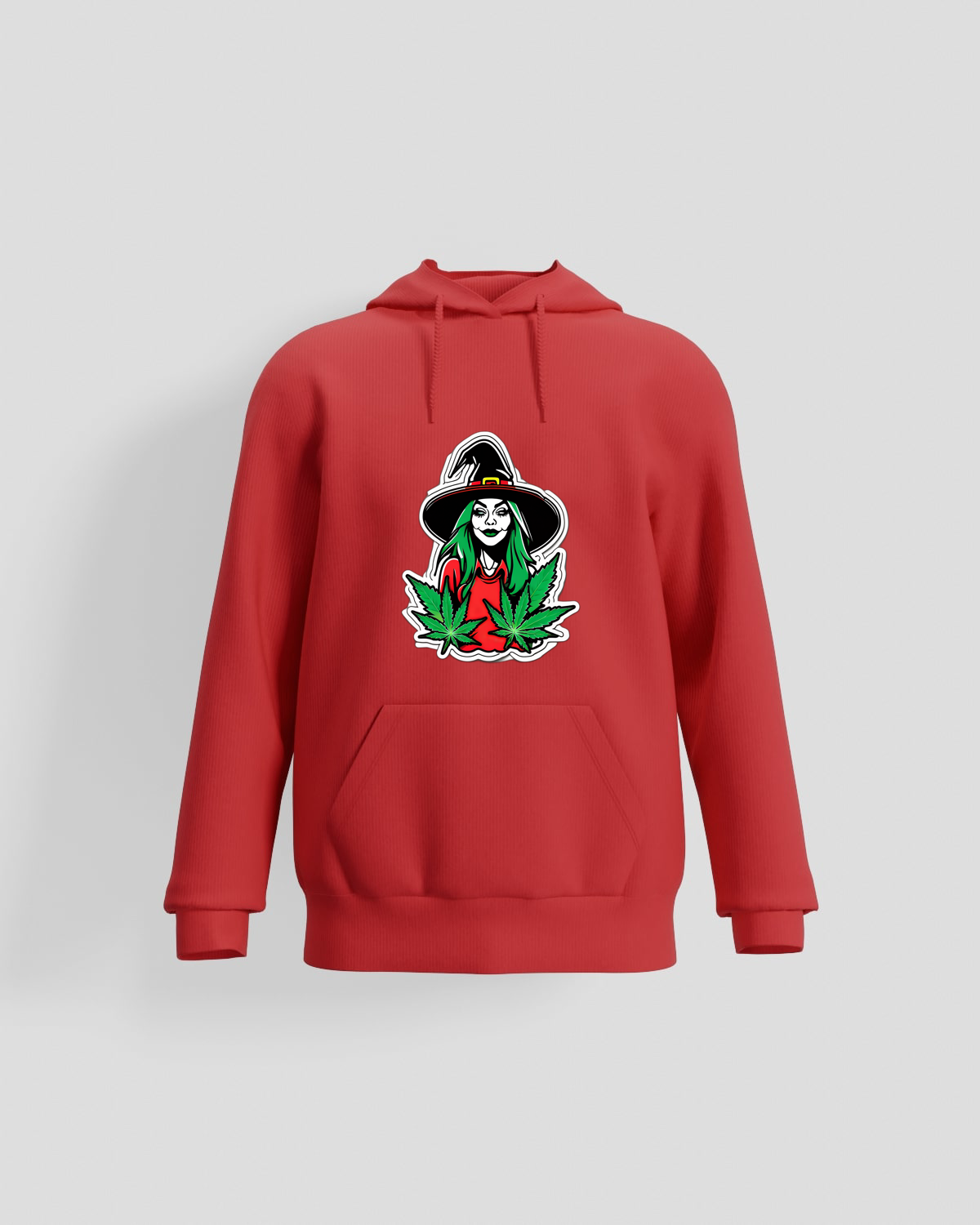 Weedcraft Witch with Green Leaf Sweatshirtproduct image