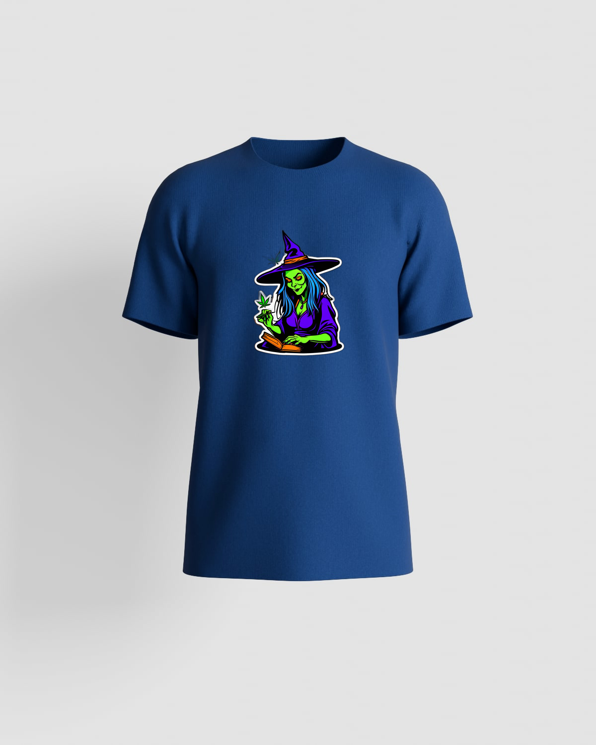 Weedcraft T-shirt Green Witch Reading Book Cannabis Princessproduct image