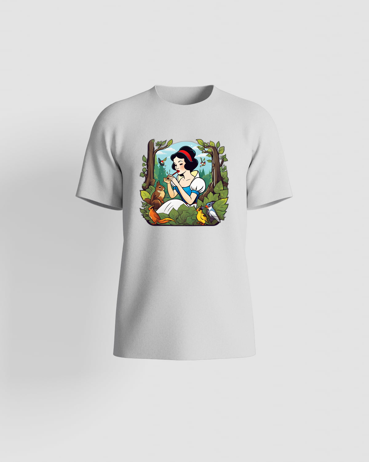 Weedcraft Snow White T-Shirt with Birdsproduct image