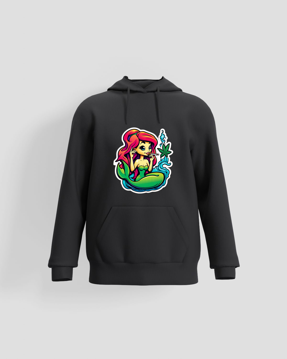 Weedcraft Hoodie, customizable, 80% cotton, Blackproduct image