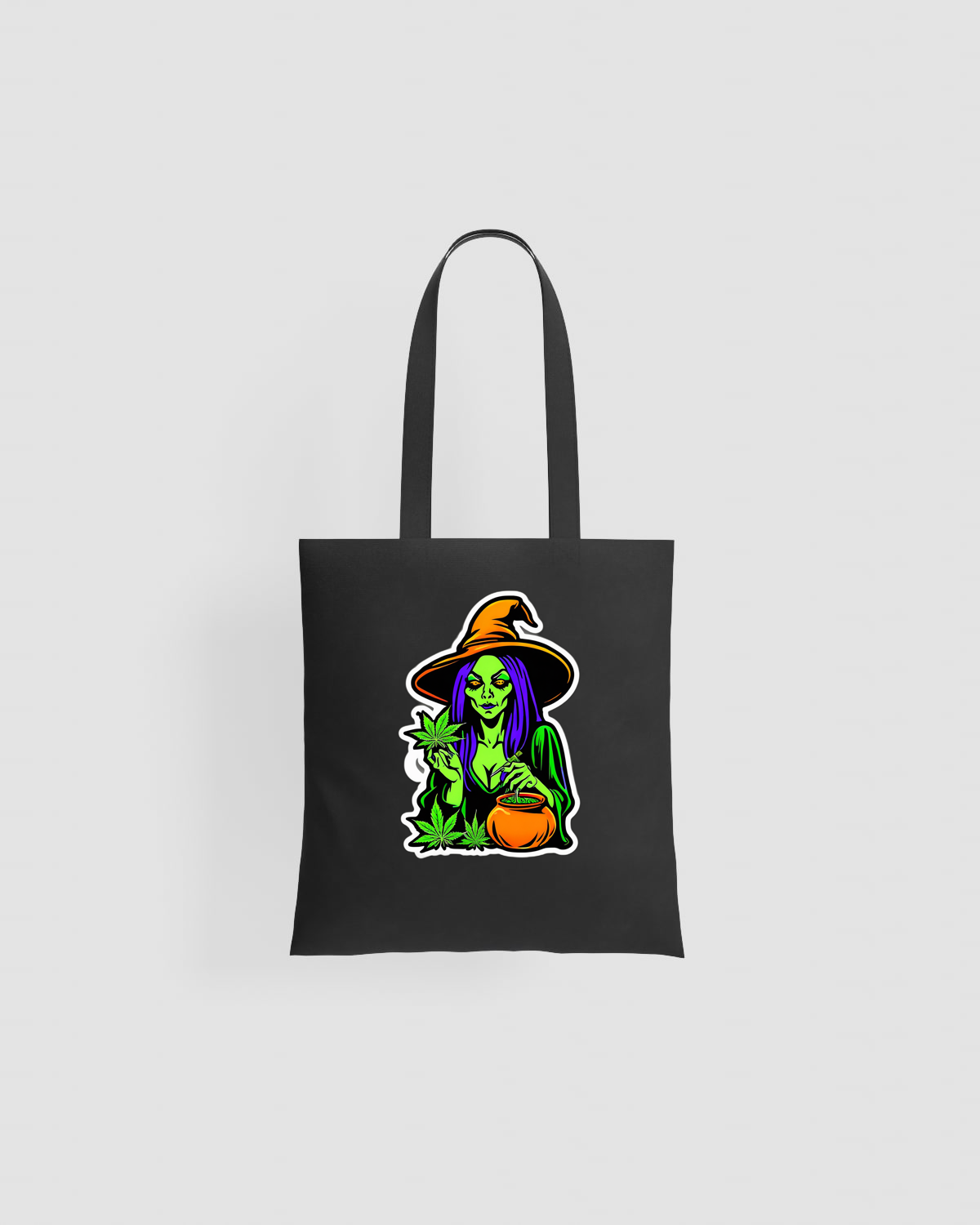 Weedcraft Spooky Witch Cannabis TOTE BAGproduct image