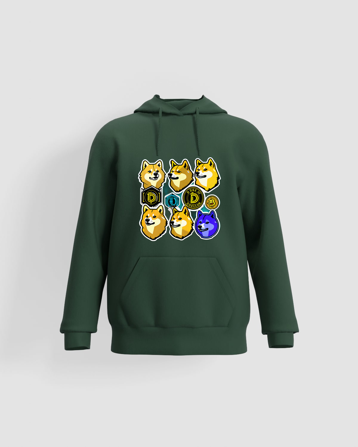 Trusty Goods  Hoodie, customizable, 80% cotton, Greenproduct image