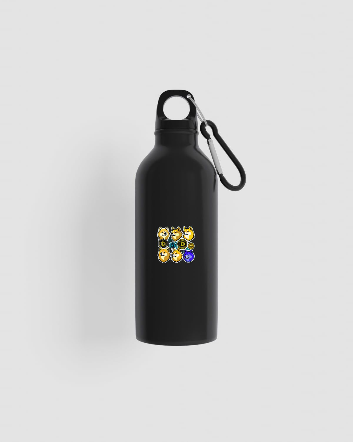 Trusty Goods  Water bottle, customizable, 100% recycled steel, Blackproduct image