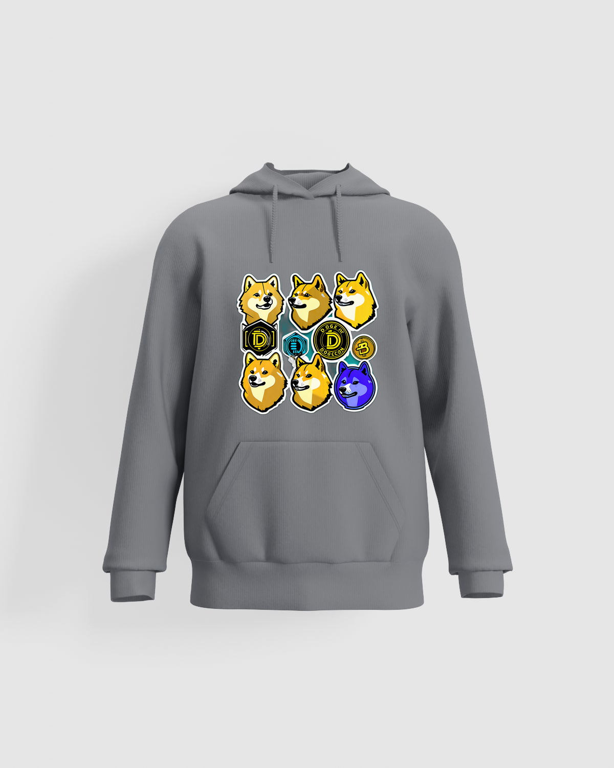 Trusty Goods  Hoodie, customizable, 80% cotton, Greyproduct image