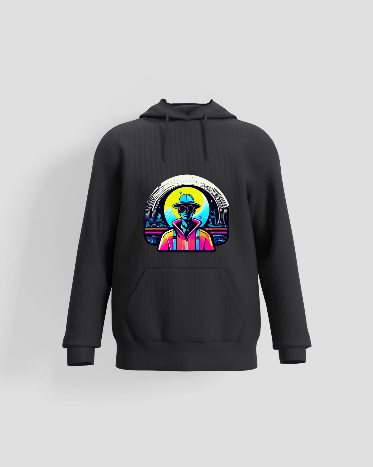 Trusty Goods  Hoodie, customizable, 80% cotton, Blackproduct image