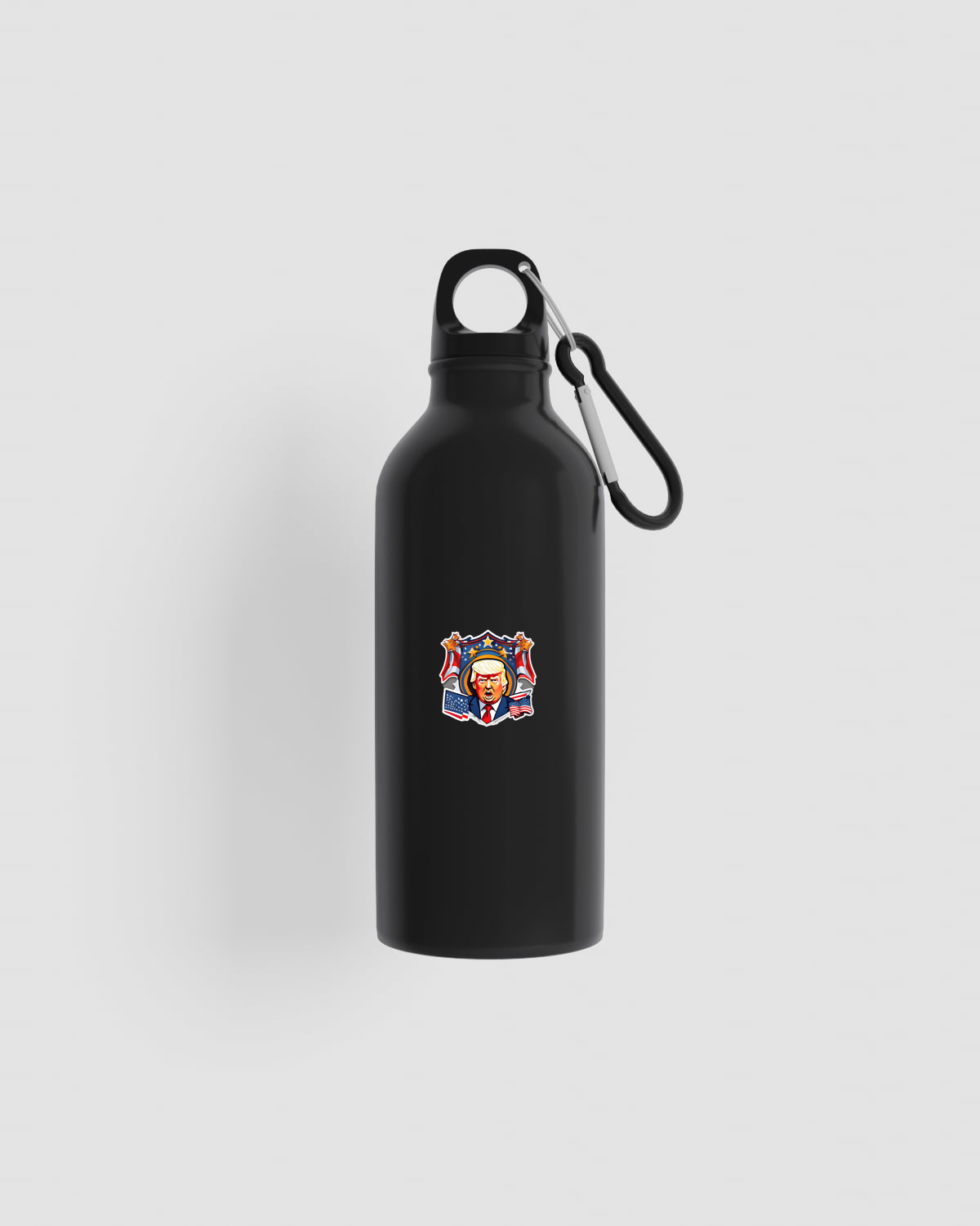 Trusty Goods  Water bottle, customizable, 100% recycled steel, Blackproduct image