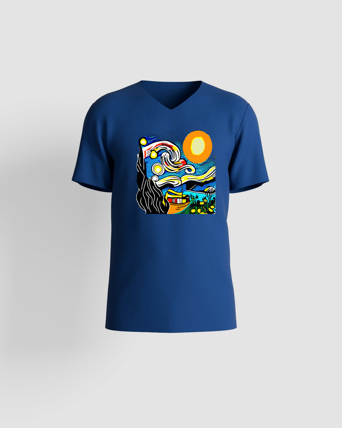 Trusty Goods  T-shirt, customizable, 100% cotton, unisex, Blueproduct image