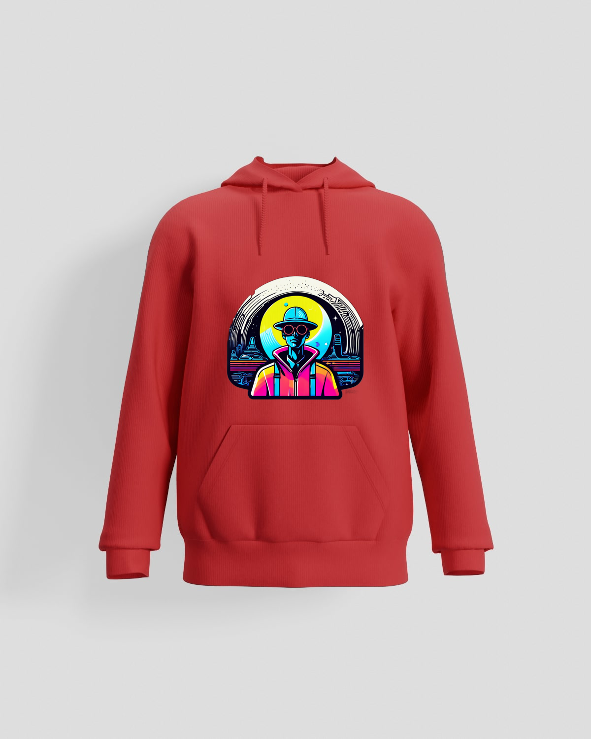 Trusty Goods  Hoodie, customizable, 80% cotton, Redproduct image