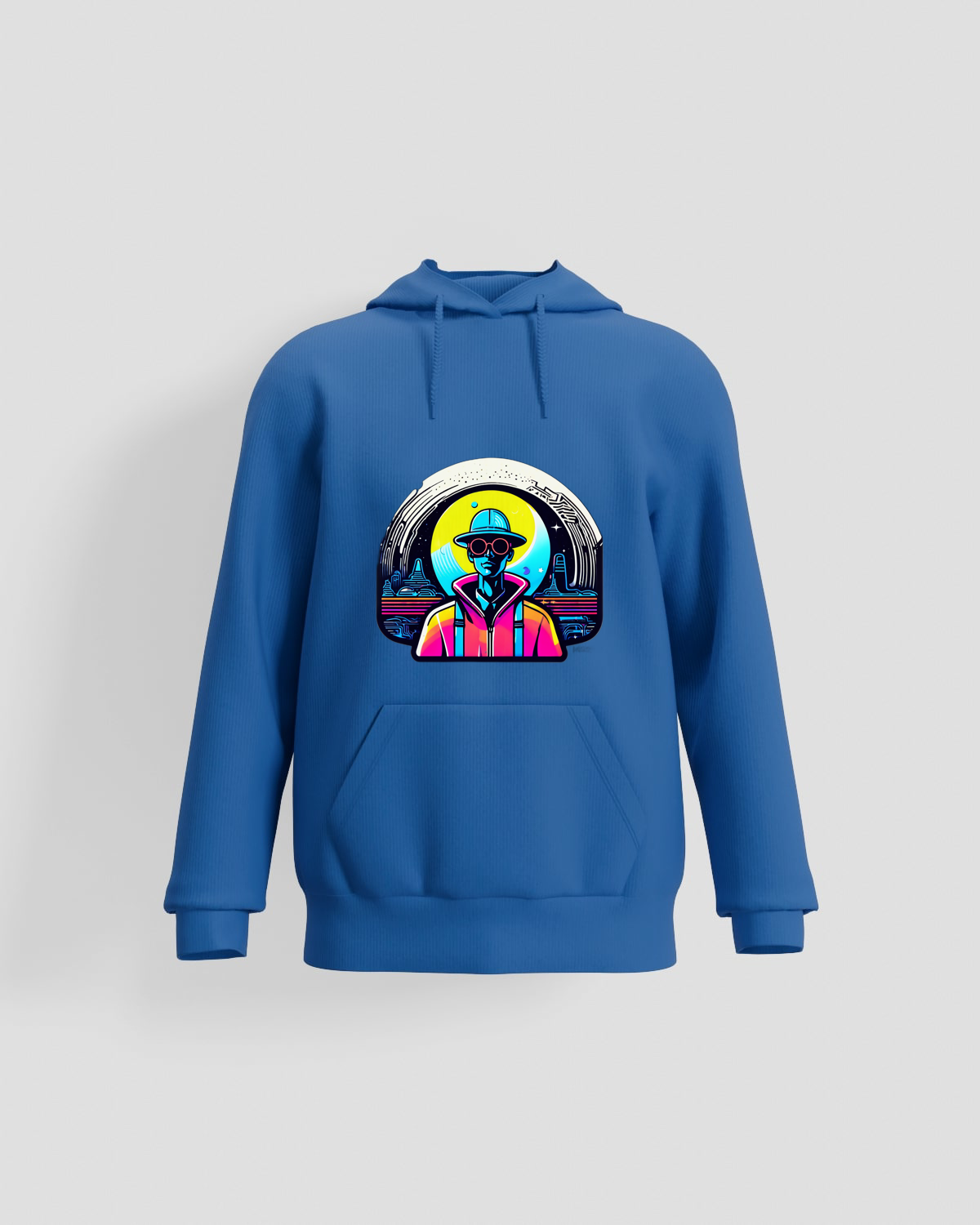 Trusty Goods  Hoodie, customizable, 80% cotton, Blueproduct image