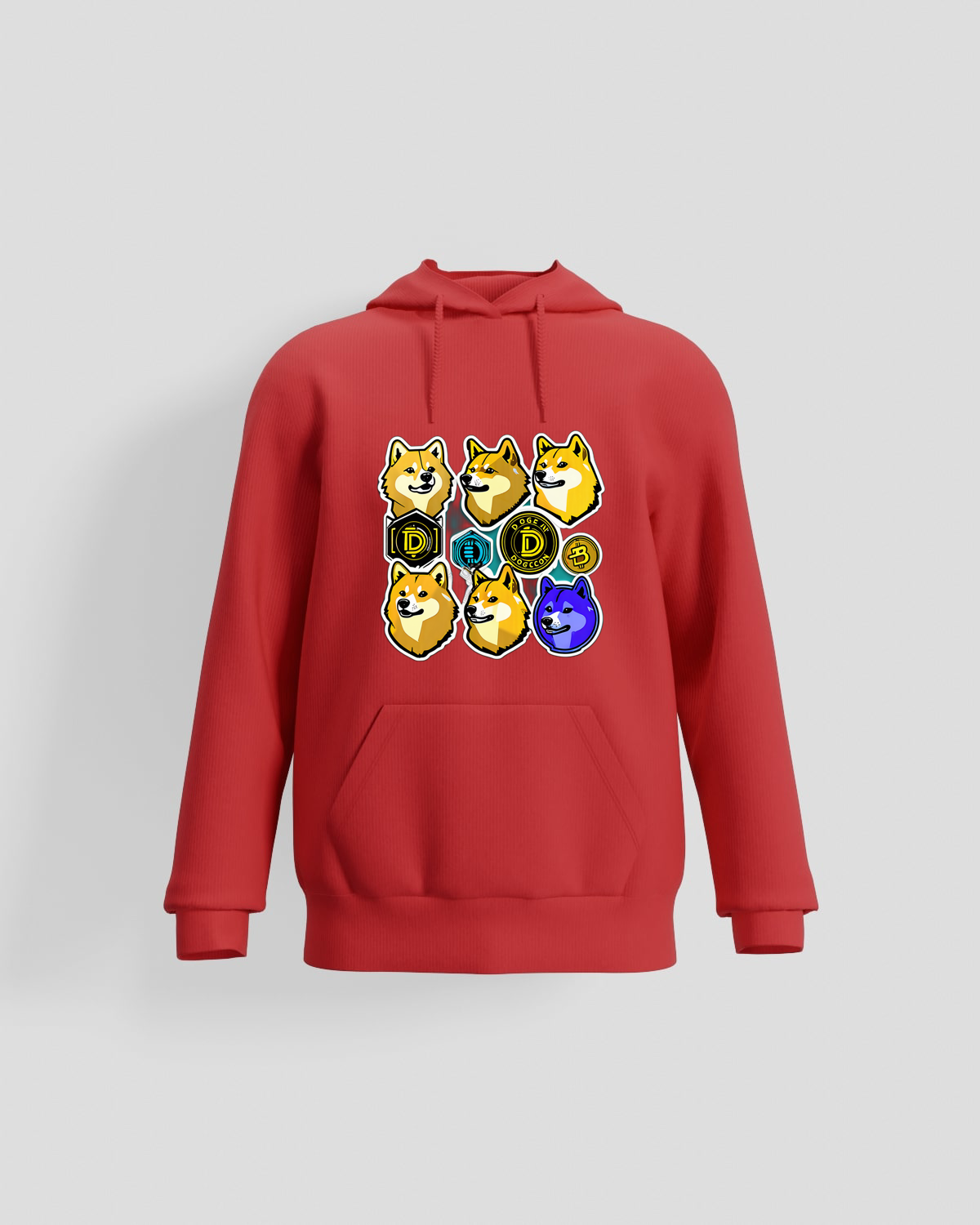 Trusty Goods  Hoodie, customizable, 80% cotton, Redproduct image