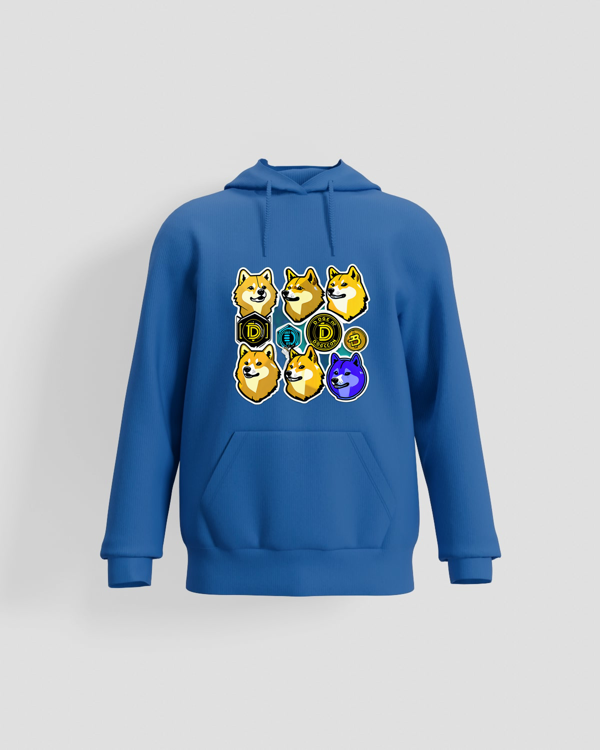 Trusty Goods  Hoodie, customizable, 80% cotton, Blueproduct image