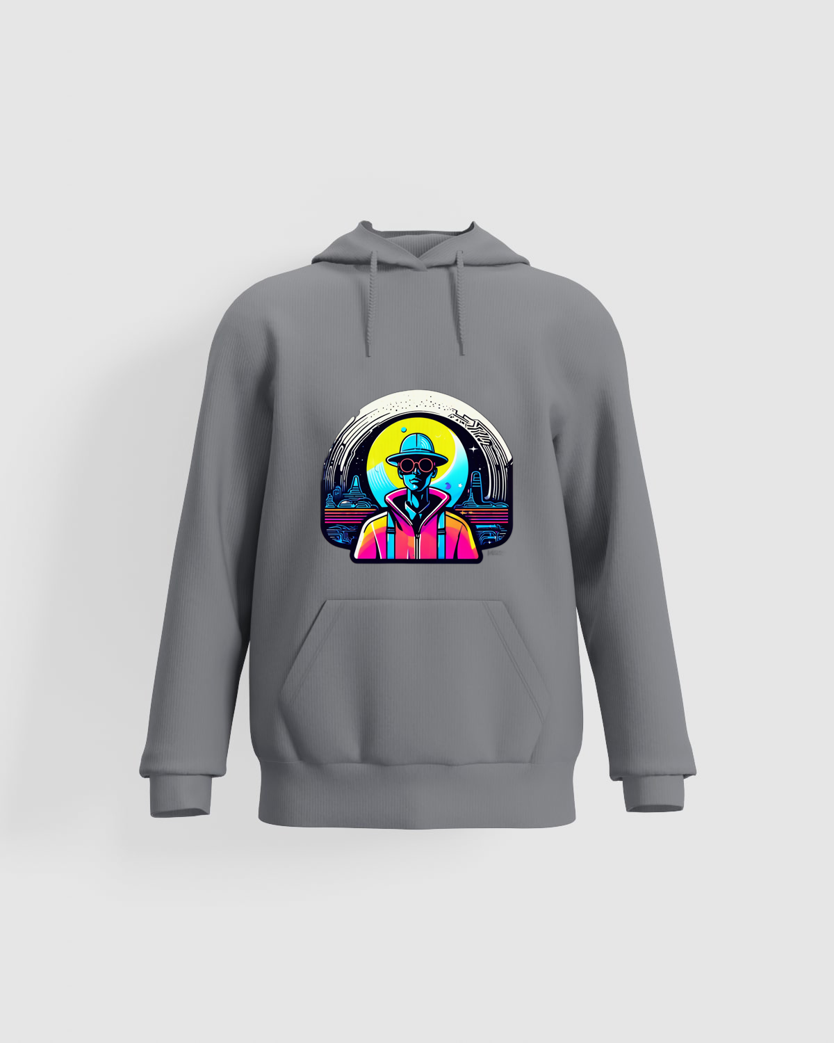 Trusty Goods  Hoodie, customizable, 80% cotton, Greyproduct image